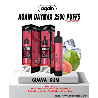 Электронная сигарета Again Guava gum (Гуава Жвачка) 5% 2500 затяжек