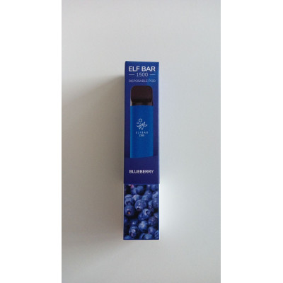 Электронная сигарета Elf Bar 1500 Blueberry (Черника) 2% 1500 затяжек