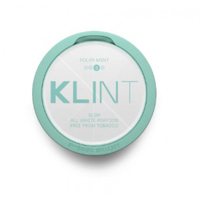 Снюс KLINT Freeze Mint Extra Strong Slim (24 Portions) 16 мг/г (бестабачный, тонкий)