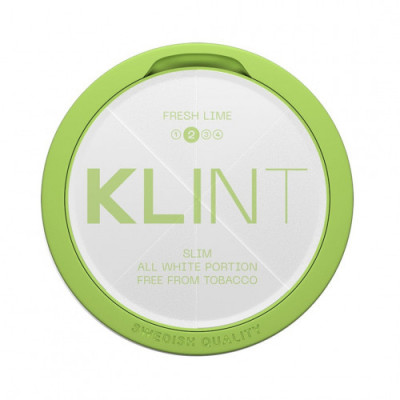 Снюс KLINT Fresh Lime Slim (24 Portions) 8 мг/г (бестабачный, тонкий)