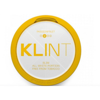 Снюс KLINT Passionfruit Slim (24 Portions) 8 мг/г (бестабачный, тонкий)