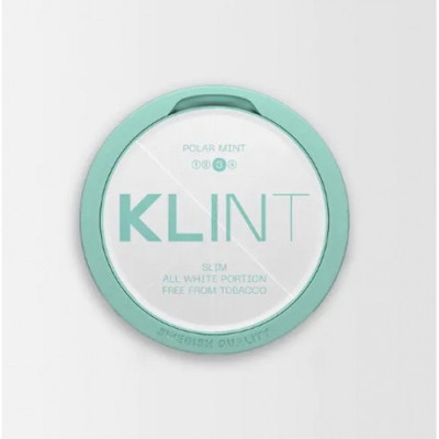 Снюс KLINT Polar Mint Strong Slim (24 Portions) 12 мг/г (бестабачный, тонкий)