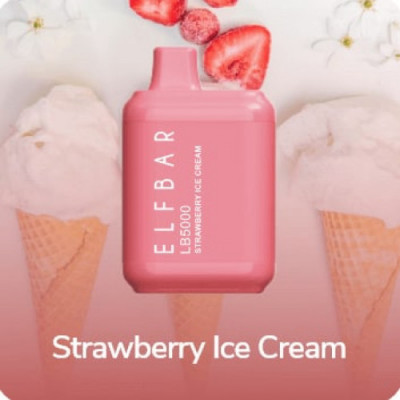 Электронная сигарета Elf Bar BC3000 Strawberry Ice Cream (Клубничное мороженное) 2% 3000 затяжек