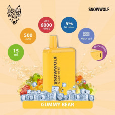Электронная сигарета SNOW WOLF MAX 6000 PUFF 5% - Gummy Bear