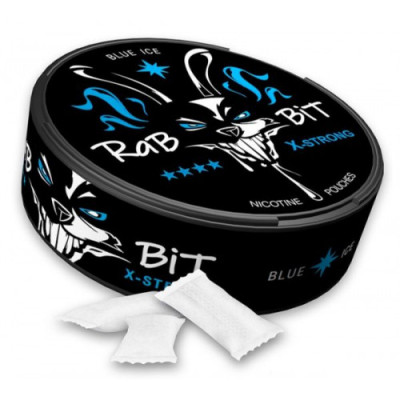 Снюс RaBBiT Blue Ice X-Strong 13 г 26 мг/г (бестабачный, тонкий)