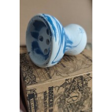 Чаша для кальяна Vintage Bowl сине-белый мрамор