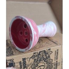 Чаша для кальяна Vintage Bowl красный мрамор