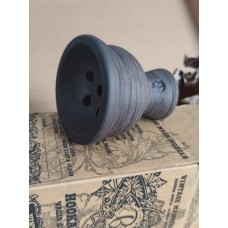 Глиняная чаша для кальяна Vintage Bowl тёмно-серая