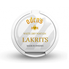 Снюс Oden's Lakrits White Dry Portion 10gr/9 mg/g