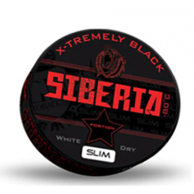 Снюс Siberia -80 Degrees Black White Dry Slims 13gr/ 43 mg/g