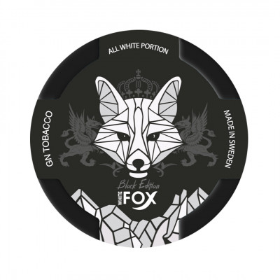 Снюс White​ Fox Black Edition 30 мг/г (бестабачный, тонкий)