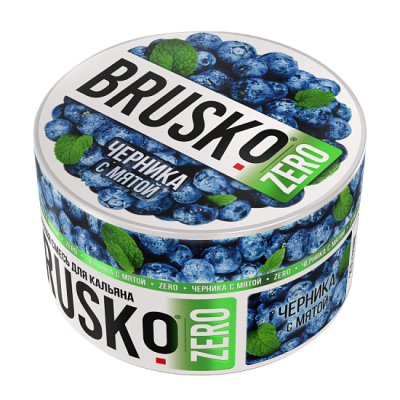 Табак для кальяна Brusko Zero Черника с мятой 50 г