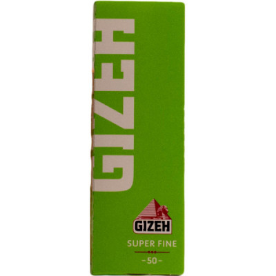 Бумага для самокруток Gizeh Super Fine Green 50 штук
