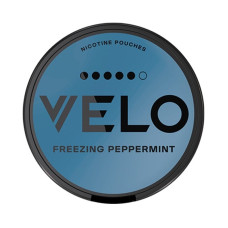 Снюс VELO Freezing Peppermint 14 г 10.9 мг/г (ледяная перечная мята, безтабачный, тонкий)