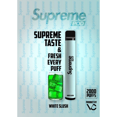 Электронная сигарета Supreme Pod 2000 puffs Nic3% White Slush