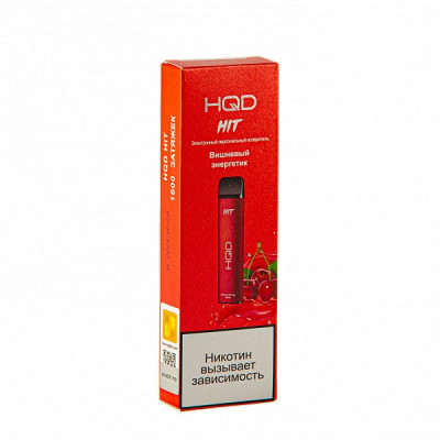 Электронная сигарета HQD HIT Cherry Energy Drink (Вишневый энергетик) 2% 1600 затяжек