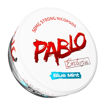 Снюс Pablo Exclusive Blue Mint 50 мг/г (бестабачный, тонкий)