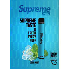 Электронная сигарета Supreme Pod  Pod 2000 puffs Nic3% Cool Mint