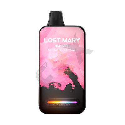 Электронная сигарета Lost Mary BM16000 Strawberry Kiwi (Клубника Киви) 2% 16000 затяжек