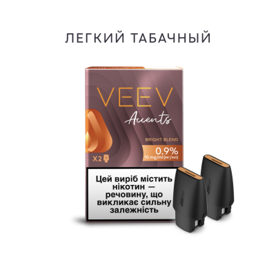 Поды VEEV Accents Bright Blend (Легкий табак) 0,9%
