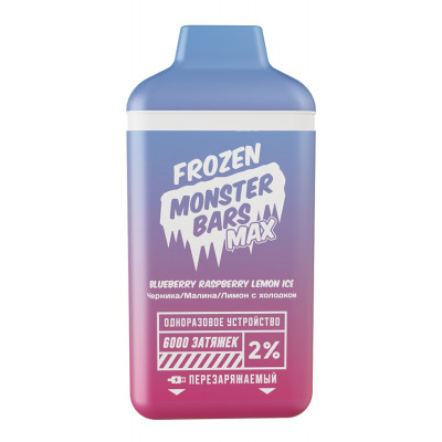 Электронная сигарета Monster Bars Blueberry Raspberry Lemon Ice 6000 тяг
