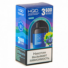 Электронная сигарета HQD Bang Черника-Мята 2% 3600 затяжек