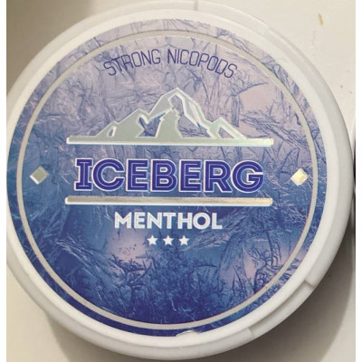 Снюс Iceberg Menthol Strong 100 мг/г (бестабачный, тонкий)