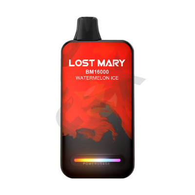 Электронная сигарета Lost Mary BM16000 Watermelon Ice (Арбузный лёд) 2% 16000 затяжек