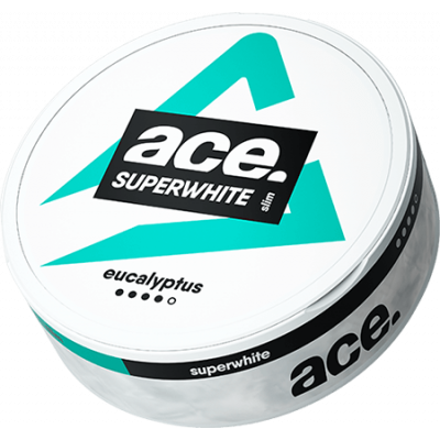 Снюс Ace Superwhite Eucalyptus 16 мг/г (бестабачный, тонкий)