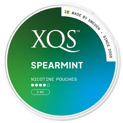 Снюс XQS Spearmint 8 мг/г (бестабачный, тонкий)