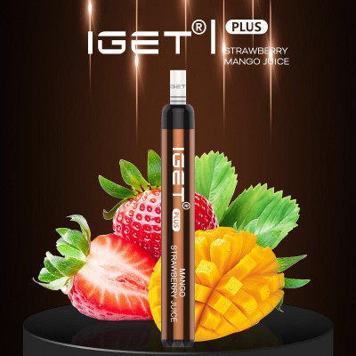 Электронная сигарета IGET Plus 1200 Puffs 5ml Nic 5% Mango Strawberry Juice