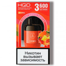 Электронная сигарета HQD Bang 3600 затяжек Ананас Манго Персик