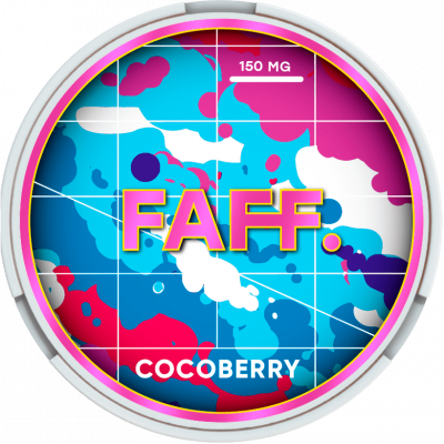 Снюс FAFF Cocoberry (Кокос с клубникой) 150 мг/г (бестабачный, тонкий)