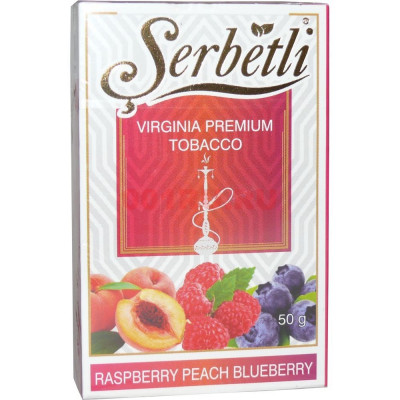 Табак для кальяна Serbetli 50 гр Raspberry peach blueberry
