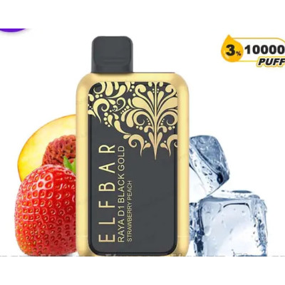 Электронная сигарета Elf Bar RAYA D1 Strawberry Peach 3% 10000 затяжек