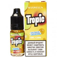Жидкость Maxwells SALT 10 мл Tropic 20 мг/мл Тропический смузи из ананаса, киви и манго