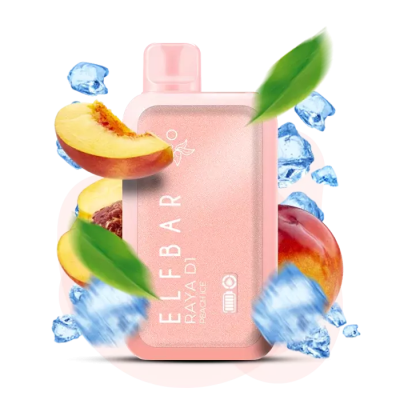 Электронная сигарета Elf Bar RAYA D1 Peach Ice (Персик Лед) 3% 10000 затяжек