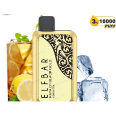 Электронная сигарета Elf Bar RAYA D1 Black Gold Lemon Tea (Лимон Чай) 3% 10000 затяжек