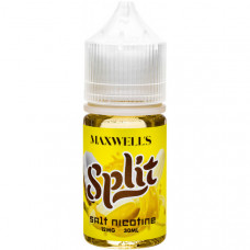Жидкость Maxwells SALT 30 мл SPLIT 12 мг/мл Тёплый бананово-кокосовый мусс
