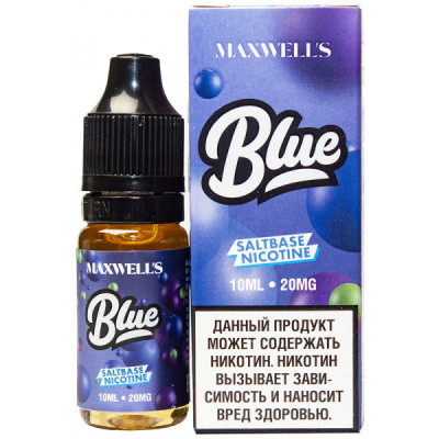 Жидкость Maxwells SALT 10 мл Blue 20 мг/мл Освежающая черника, голубика и ежевика