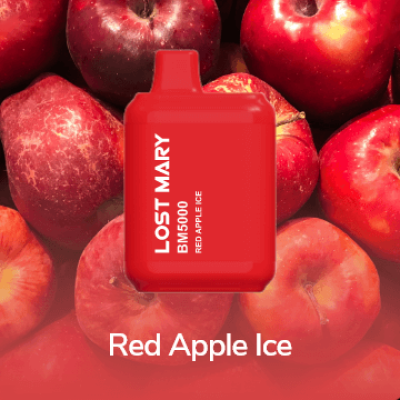 Электронная сигарета Lost Mary BM5000 Red Apple Ice (Красное Яблоко Лёд) 2% 5000 затяжек
