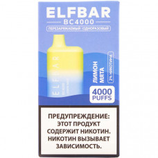 Электронная сигарета Elf Bar BC4000 Лимон Мята 20 мг 650 mAh