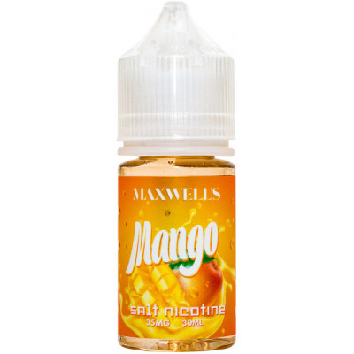 Жидкость Maxwells SALT 30 мл MANGO 35 мг/мл Тропическое манго
