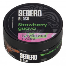 Табак для кальяна Sebero Black Strawberry Guava - Клубника Гуава 100гр
