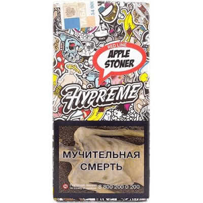 Табак для кальяна Hypreme Red Line Apple Stoner (Зеленое яблоко) 40 г