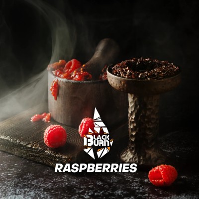 Табак для кальяна Black Burn Raspberries (Cпелая лесная малина) 100 г 