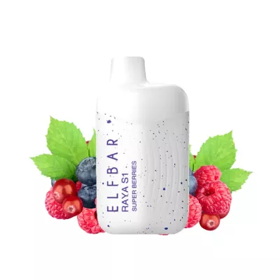 Электронная сигарета Elf Bar RAYA S1 Super Berries (Супер-ягоды) 3% 15000 затяжек