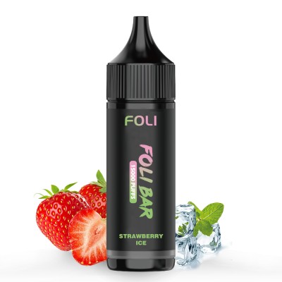 Электронная сигарета FOLI BAR Strawberry Ice (Клубника Лед) 3% 15000 затяжек