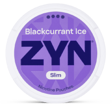 Снюс ZYN Blackcurrant Ice Slim 15.7 мг/г (бестабачный, тонкий)