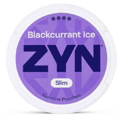 Снюс ZYN Blackcurrant Ice Slim 15.7 мг/г (бестабачный, тонкий)